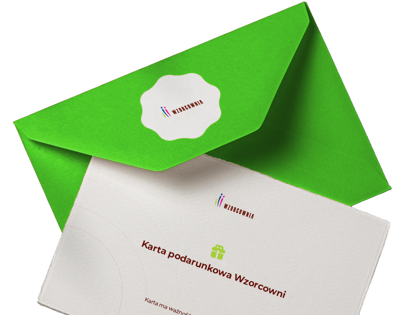 Koperta i karta podarunkowa Centrum Wzorcownia