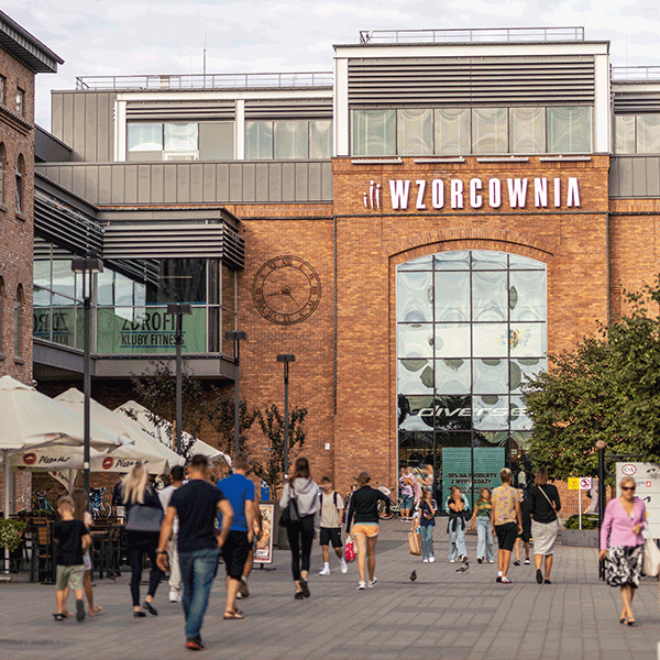 zdjęcie centrum handlowego wzorcownia we włocławku