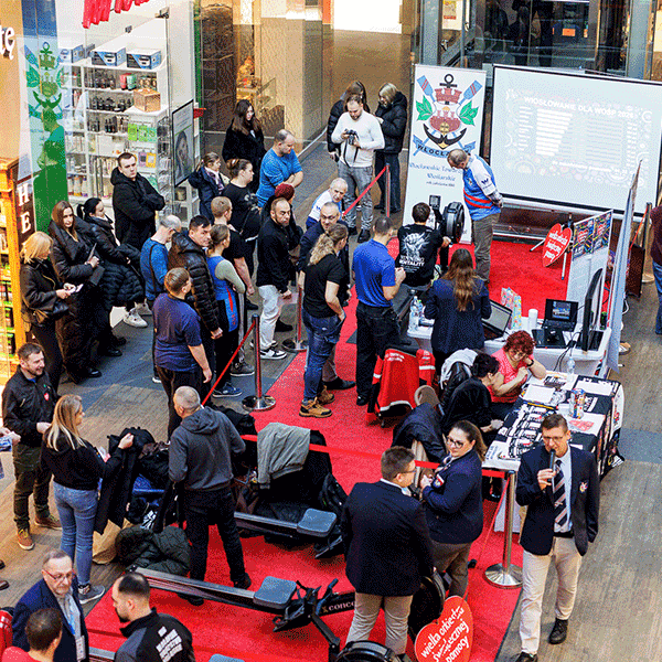przestrzeń eventowa w centrum handlowym wzorcownia